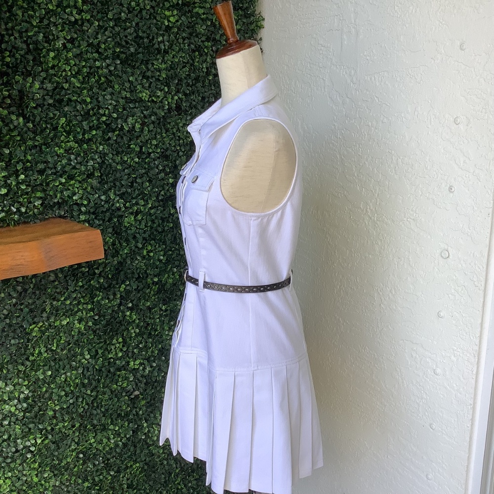 Cinq a Sept White Denim Moxie Dress, Size 4, like new! - Picture 7 of 15